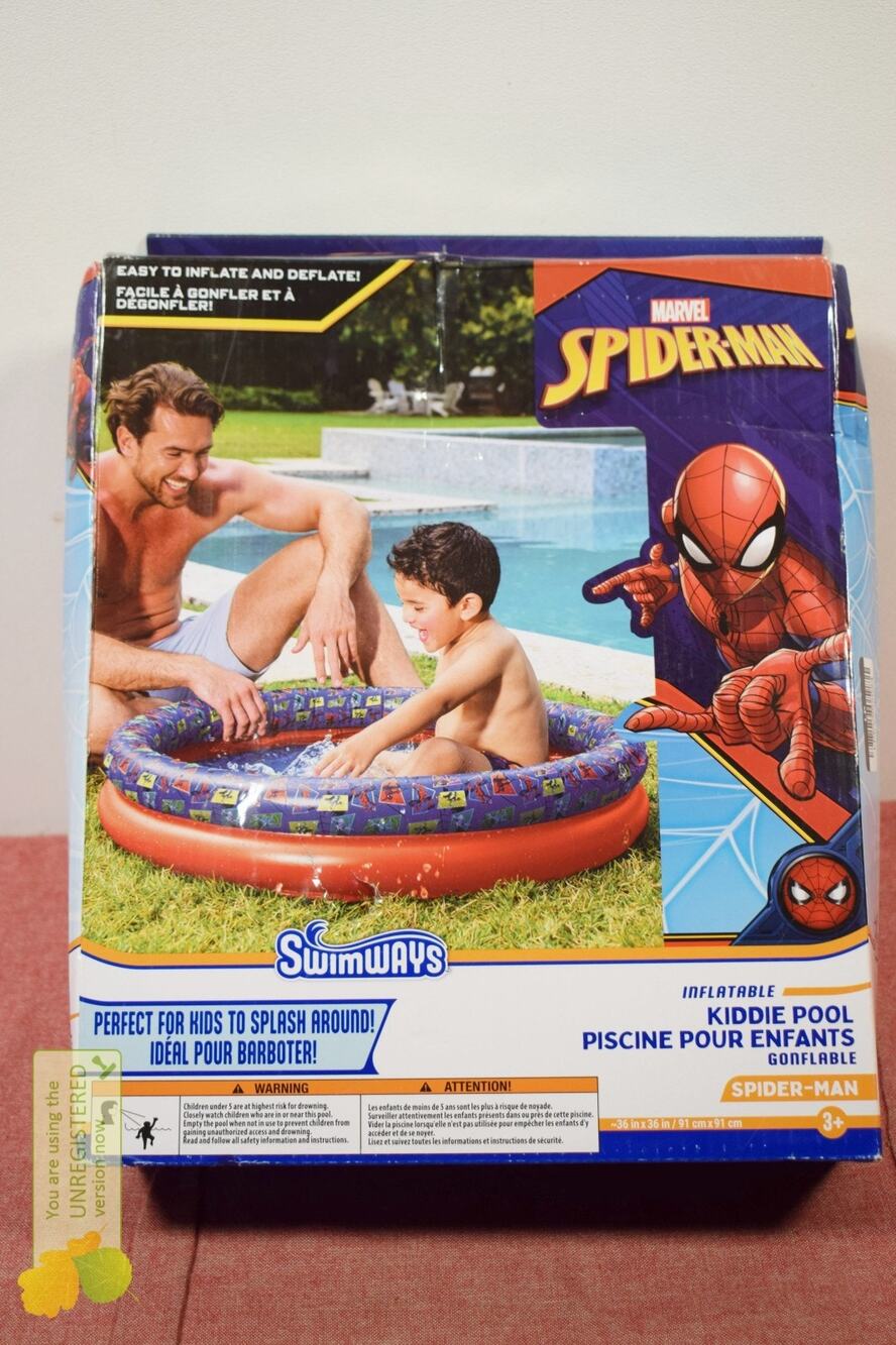 Disney Spider-Man 3 Ring Inflatable Kiddie Pool